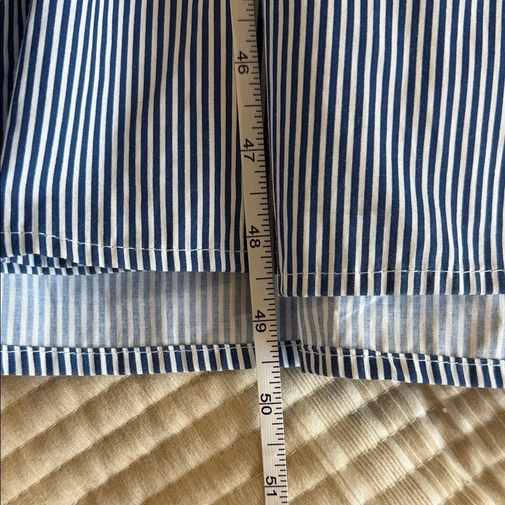 Tulip Creations Drop Waist Striped Blue Sleeveless Dress - Picture 6 of 6